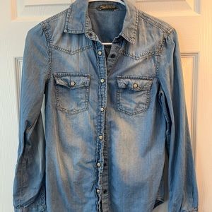 Mango jean shirt